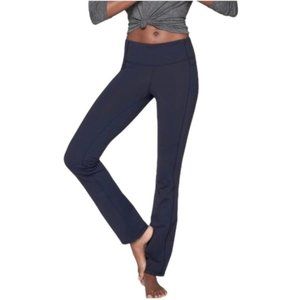 Athleta Leggings Size Extra Small XS Navy Blue Straight Up Pant Mid Rise Yoga‎